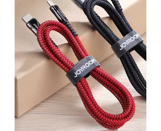 Дата кабель Joyroom S-1230K1 Type-C to Type-C 60W (1.2m) Красный