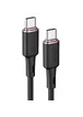 Дата кабель Acefast C2-03 USB-C to USB-C zinc alloy silicone (1m) Black