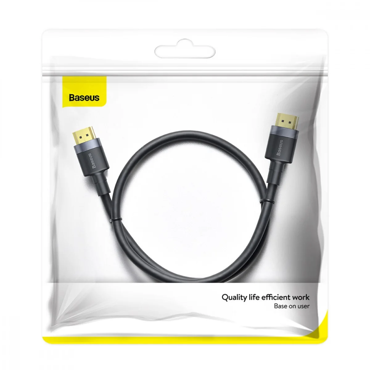Дата кабель Baseus HDMI Cafule Series 4KHDMI Male To 4KHDMI Male (1m) Чорний