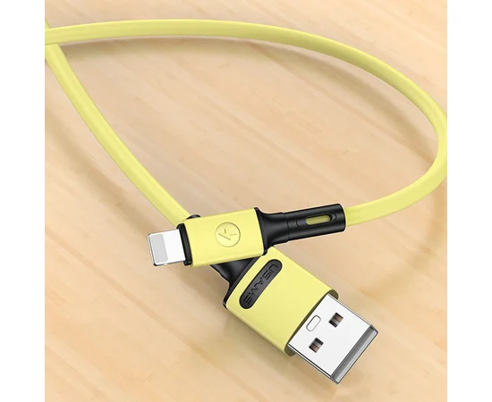 Дата кабель USAMS US-SJ434 U52 USB to Lightning (1m) Желтый