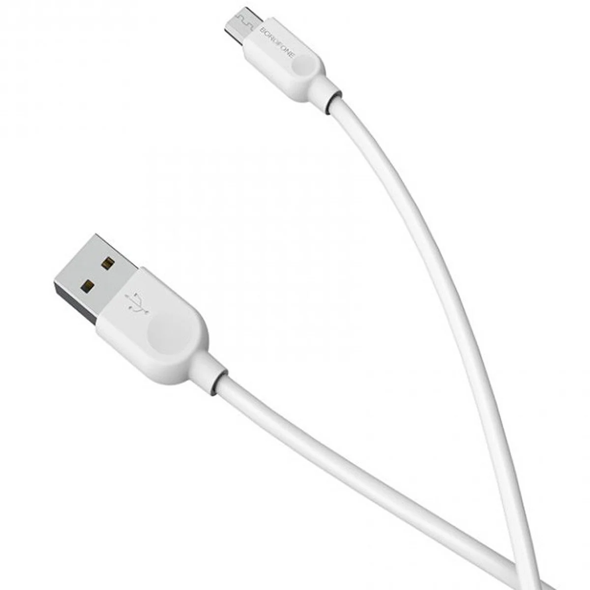 Дата кабель Borofone BX14 USB to MicroUSB (2m) Білий