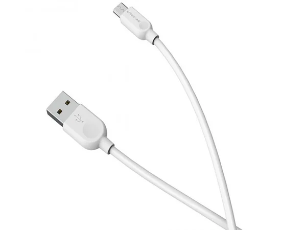 Дата кабель Borofone BX14 USB to MicroUSB (2m) Белый