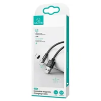 Дата кабель USAMS US-SJ474 U59 MicroUSB Rotatable Magnetic (1m) Черный