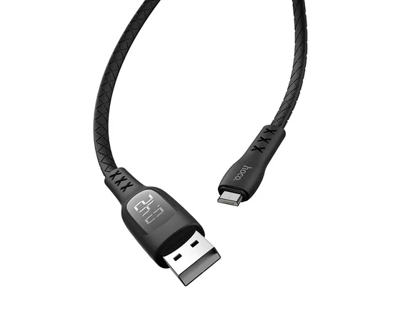 Дата кабель Hoco S6 Sentinel USB to MicroUSB (1.2m) Черный