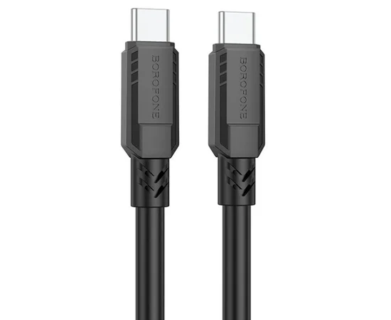 Дата кабель Borofone BX81 Type-C to Type-C 60W (1m) Чорний