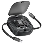 Дата кабель Acefast J3 box 5-in-1 60W (0.95m) Black