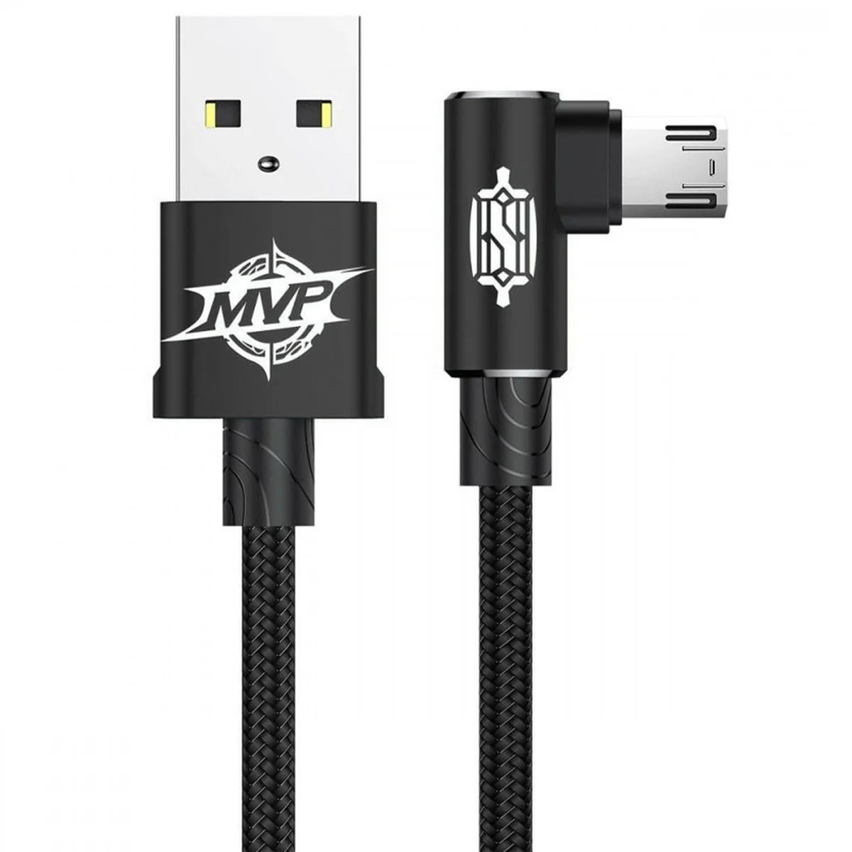 Дата кабель Baseus MVP Elbow Micro-USB Cable 2.4A (1m) (CAMMVP) Black