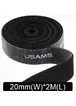 Стяжка-липучка для кабелей Usams US-ZB060 20mm * 2m Черный