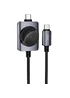 Дата кабель Hoco CW66 2in1 Type-C to iWatch/Type-C PD100W (1.2m) Black