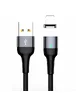 Дата кабель USAMS US-SJ326 U28 Magnetic USB to Lightning (1m) (2.4A) Черный