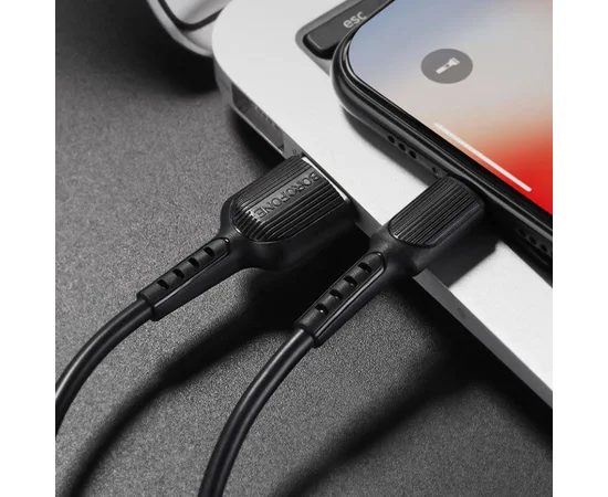 Дата кабель Borofone BX16 USB to Lightning (1m) Черный