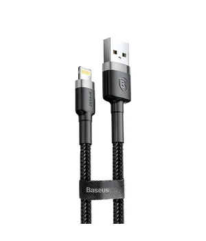 Дата кабель Baseus Cafule Lightning Cable 1.5A (2m) Серый / Черный Дата кабель Baseus Cafule Lightning Cable 1.5A (2m) Серый / Черный