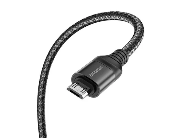Дата кабель Borofone BX56 Delightful USB to Micro-USB (1m) Black