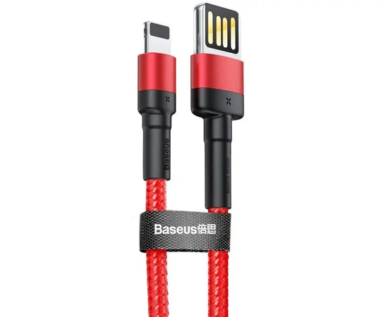 Дата кабель Baseus Cafule Lightning Cable Special Edition 2.4A (1m) (CALKLF-G) Red