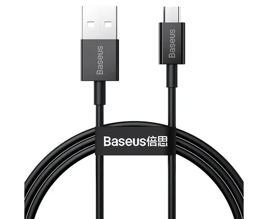 Дата кабель Baseus Superior Series Fast Charging MicroUSB Cable 2A (1m) (CAMYS) Черный