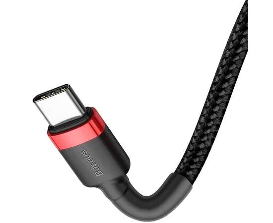 Дата кабель Baseus Cafule Type-C Cable 2A (2m) Black / Red