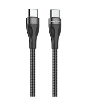 Дата кабель Borofone BX61 Source 60W Type-C to Type-C (1m) Black