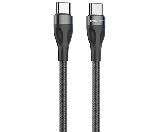 Дата кабель Borofone BX61 Source 60W Type-C to Type-C (1m) Black