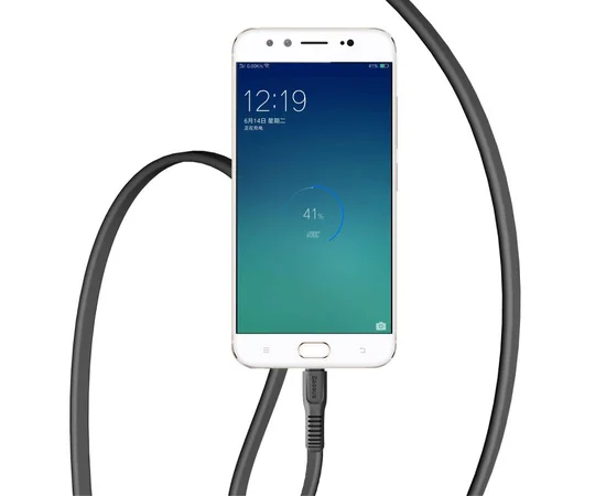 Дата кабель Baseus Tough USB to MicroUSB 2A (1m) Черный