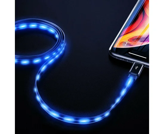Дата кабель Baseus Glowing Data Lightning Cable (1m) Черный