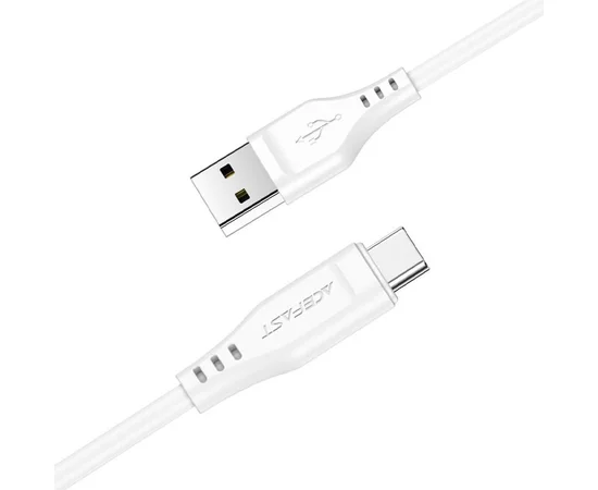 Дата кабель Acefast C3-04 USB-A to USB-C TPE (1m) White