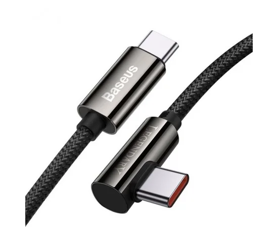 Дата кабель Baseus Legend Series Elbow Type-C to Type-C 100W (1m) (CATCS-01) Black