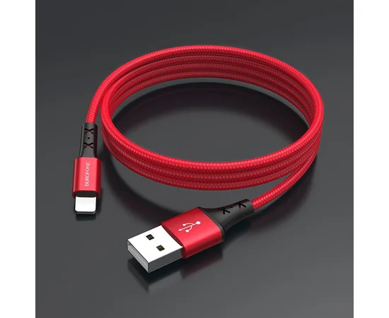 Дата кабель Borofone BX20 Enjoy USB to Lightning (1m) Красный