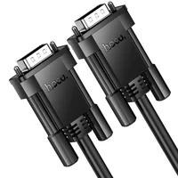 Дата кабель Hoco US11 VGA male to VGA male HD (1m) Black