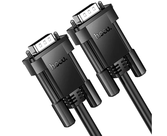 Дата кабель Hoco US11 VGA male to VGA male HD (1m) Black