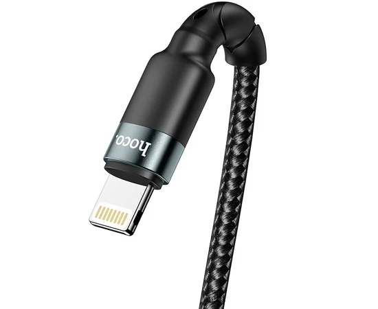 Дата кабель Hoco DU46 Charging USB to Lightning (1m) Черный