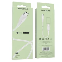 Дата кабель Borofone BX18 Optimal USB to Type-C (3m) Білий