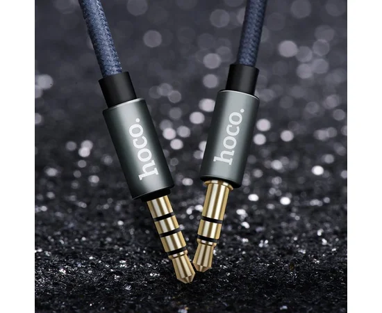 Аудио кабель Aux Hoco UPA04 With Mic (1m) Черный