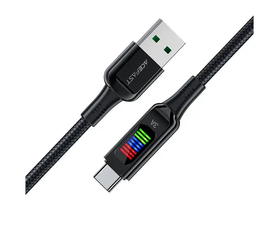 Дата кабель Acefast C7-04 USB-A to USB-C zinc alloy Black