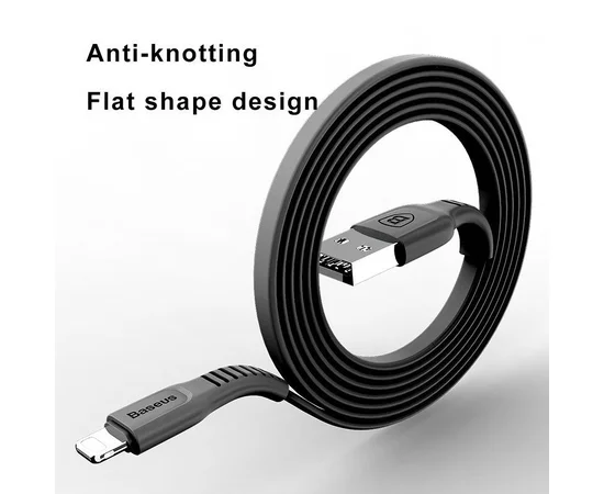 Дата кабель Baseus Tough USB to Lightning 2A (1m) Черный