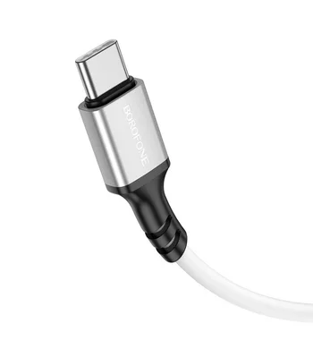 Дата кабель Borofone BX83 Famous PD60W Type-C to Type-C White