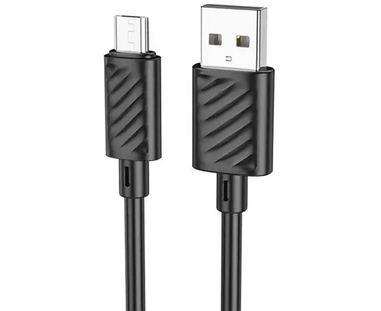 Дата кабель Hoco X88 Gratified USB to Micro-USB (1m) Black