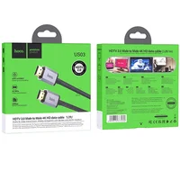 Дата кабель Hoco US03 4KHDMI Male To 4KHDMI Male (1m) Black