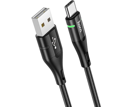 Дата кабель Hoco U93 "Shadow" Type-C (1.2 m) Черный