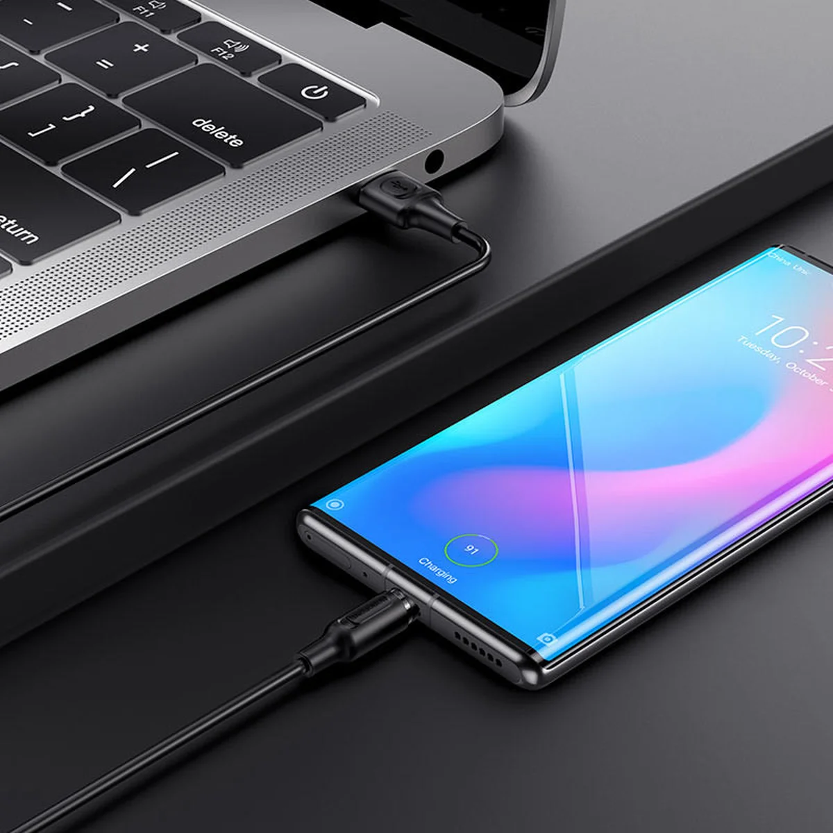 Дата кабель Borofone BX41 Amiable USB to Type-C (1m) Чорний