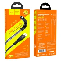 Дата кабель Hoco U105 Treasure USB to MicroUSB (1.2 m) Чорний