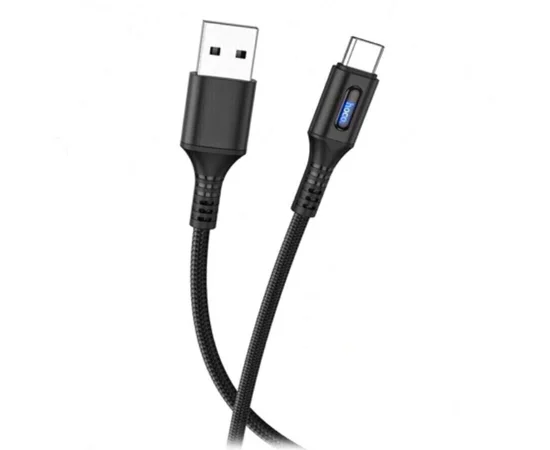 Дата кабель Hoco U79 "Admirable Smart Power" Type-C (1.2М) Черный