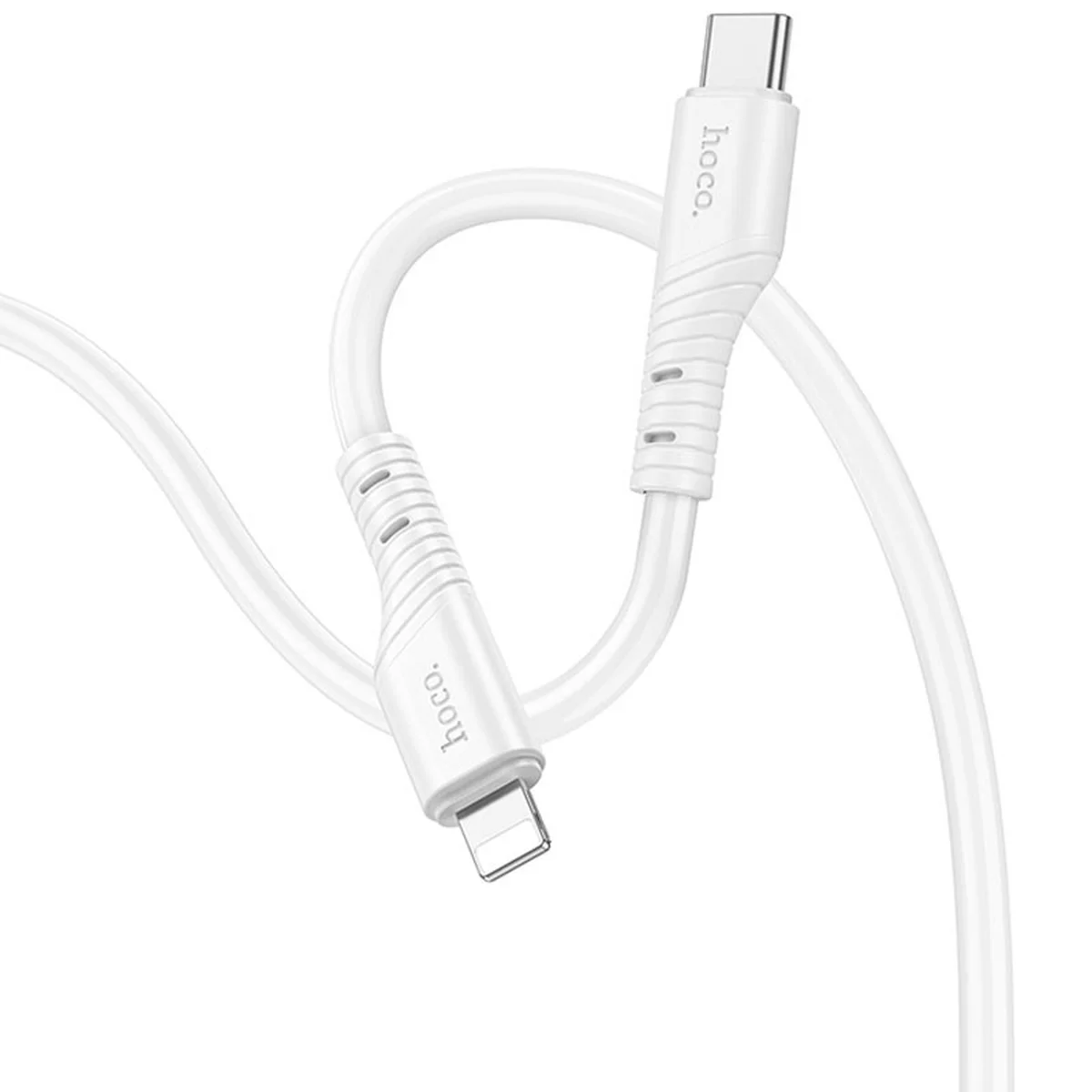 Дата кабель Hoco X97 Crystal color Type-C to Lightning 20W (1m) White