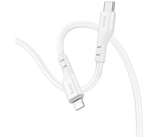 Дата кабель Hoco X97 Crystal color Type-C to Lightning 20W (1m) White