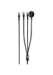 Дата кабель Hoco CW64 3in1 Type-C to iWatch/Lightning/Type-C 15W (1.2m) Black