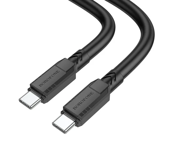 Дата кабель Borofone BX81 Type-C to Type-C 60W (1m) Чорний