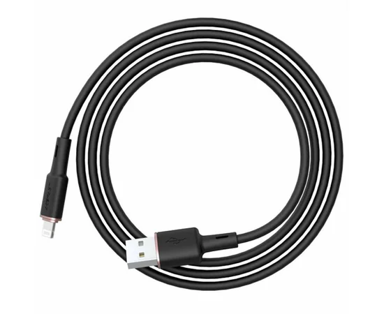 Дата кабель Acefast MFI C2-02 USB-A to Lightning zinc alloy silicone (1m) Black