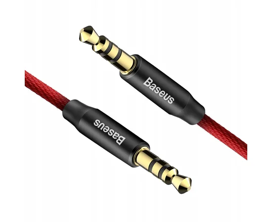 Аудио кабель Aux Baseus Yiven M30 (1m) Черный / Красный