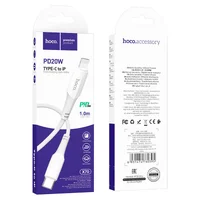 Дата кабель Hoco X70 Ferry PD Type-C to Lightning (1m) Белый