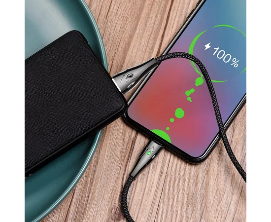 Дата кабель Hoco U75 "Blaze magnetic" MicroUSB (1.2М) Черный