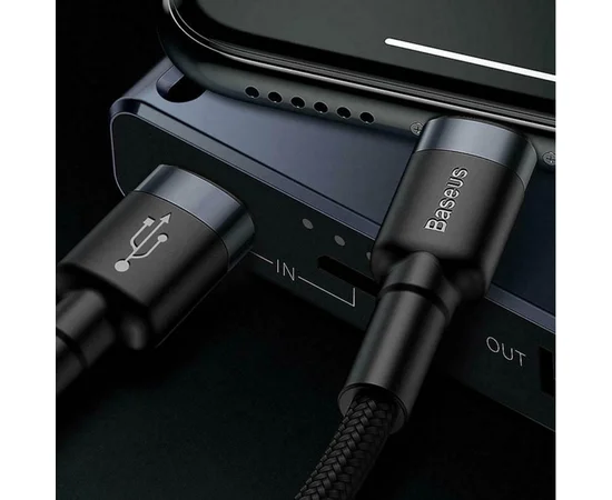 Дата кабель Baseus Cafule Type-C to Lightning PD 20W (1m) (CATLKLF) Gray / Black